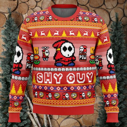 Shy Guy Super Mario Bros Ugly Christmas Sweater
