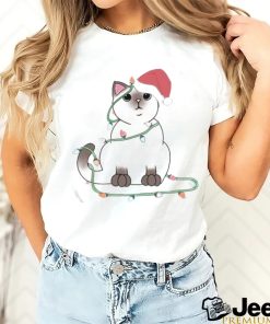 Siamese Cat Christmas Lights Shirt