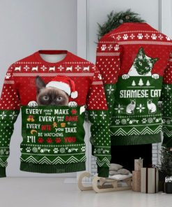 Siamese Cat Every Snack Meal Bite You Make Animals Ugly Christmas Sweater AOP Gift For Men And Women