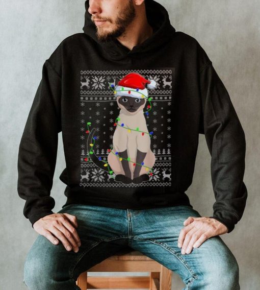 Siamese Cat Shirt Style Santa Siamese Cat Christmas