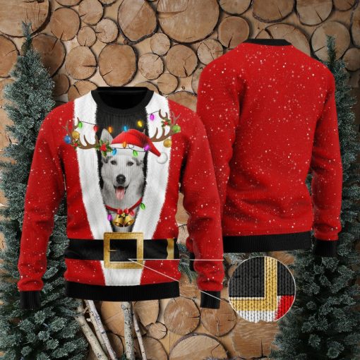 Siberian Husky Christmas Ugly 3D Sweater Gift For Men And Women