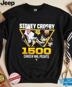 Sidney Crosby Pittsburgh Penguins 1,500 career points shirt