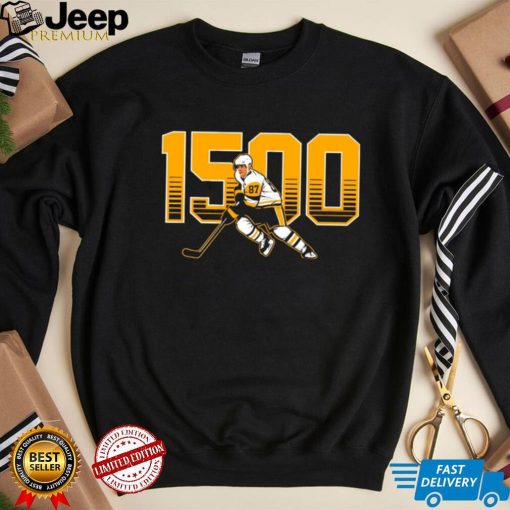 Sidney Crosby Pittsburgh Penguins 1500 points 2023 shirt