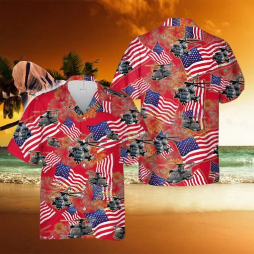 Sikorsky MH 53 Pave Low 4th July Hawaiian Shirt