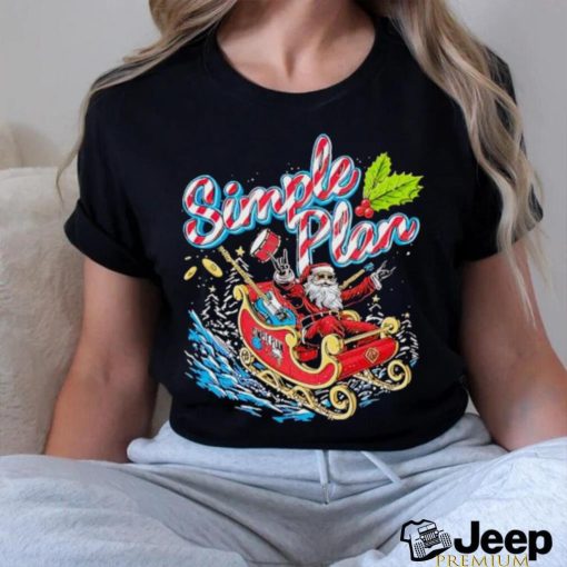 Simple plan Santa Claus sleigh shirt