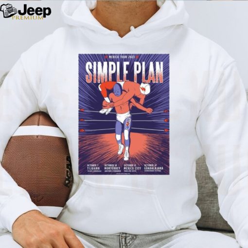 Simple plan mexico tour 2023 shirt