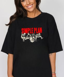 Simpleplan Live skeleton shirt