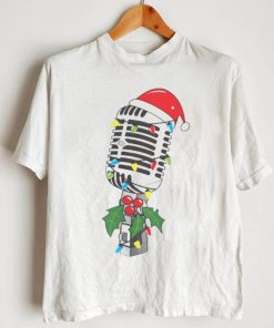 Singer Mic Microphone Christmas Tree shirt