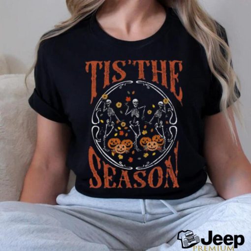 Skeleton Dancing Shirt, Pumpkin Spooky Season Shirt