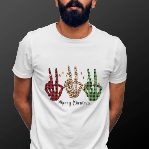 Skeleton Hand Funny Christmas tshirts