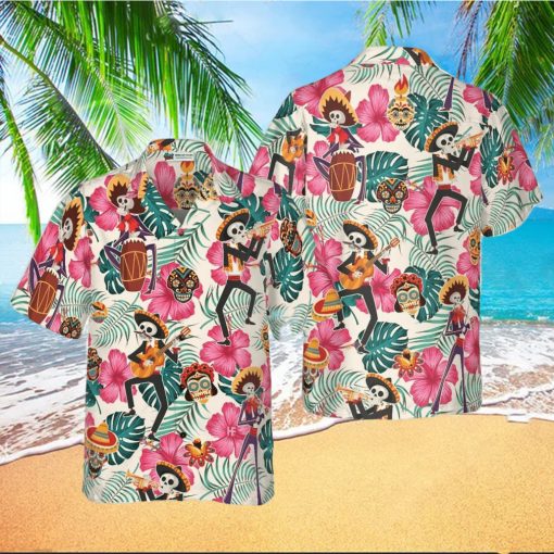 Skeleton In Mexican Costumes Hawaiian Shirt Best Gift For Men And Women