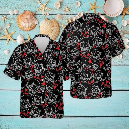 Skeleton Love Hawaiian Shirt