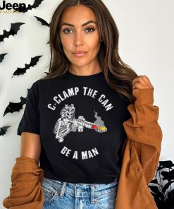 Skeleton clamp the can be a man vintage shirt