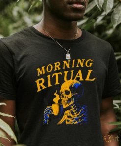 Skeleton coffee morning ritual shirt