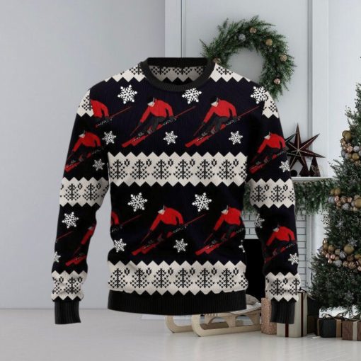 Skiing Ugly Christmas Sweater Xmas Gift 3D Christmas Sweater