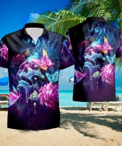 Skull Butterfly Colorful Hawaiian Shirt