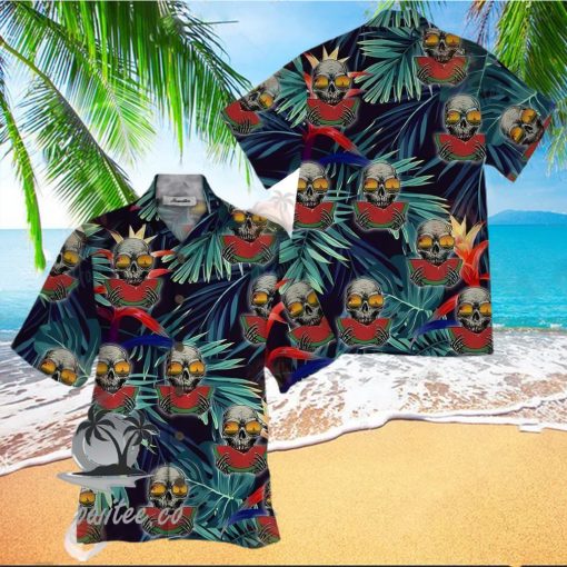 Skull Colorful Amazing Design Unisex Hawaiian Shirt