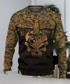 Skull Eagle Marine Corps 3D Sweater Sweatshirt AOP For Christmas Gift Men And Women