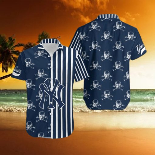 Skull Halloween New York Yankees Hawaiian Shirt MLB Gifts