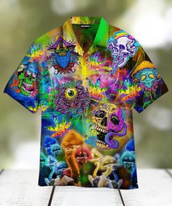 Skull Hippie Hawaiian Shirt