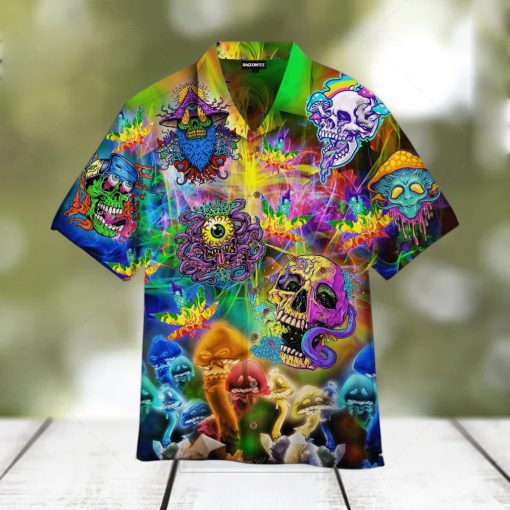 Skull Hippie Hawaiian Shirt