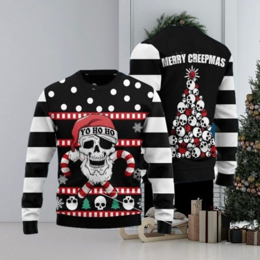 Skull Merry Creepmas Ugly Christmas Sweater