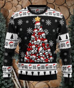 Skull Pine Tree Ugly Christmas Sweater Thankgiving Gift Men Women