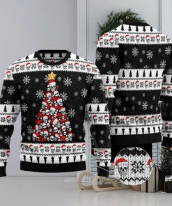 Skull Pine Tree Ugly Christmas Sweater