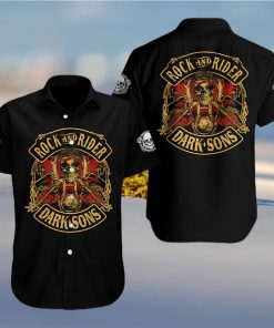 Skull Rock And Rider Dark Sons Hawaiian Shirt Summer Button