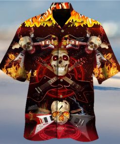 Skull Rock N Roll Hawaiian Shirt Unisex Adult