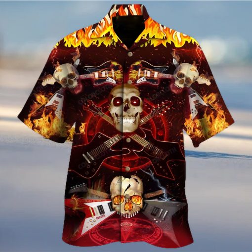 Skull Rock N Roll Hawaiian Shirt Unisex Adult