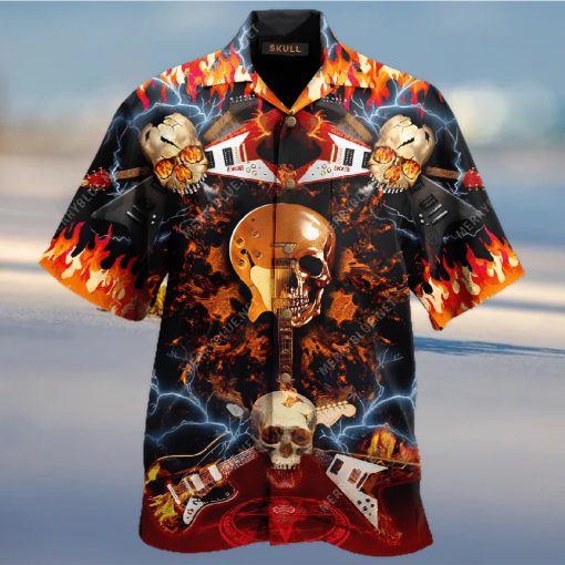 Skull Rock N Roll Hawaiian Shirt