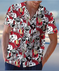 Skull Rock Roll Aloha Hawaiian Shirt Colorful Short Sleeve Summer Beach Casual Shirt