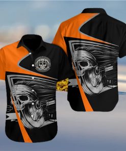 Skull Roller Hawaiian Shirt Summer Button Up For Men Women Couple