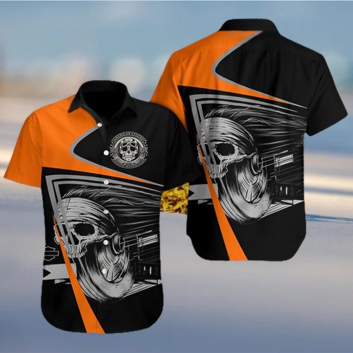 Skull Roller Hawaiian Shirt Summer Button Up For Men Women Couple