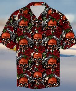 Skull Rose Hawaiian Shirt Pre1