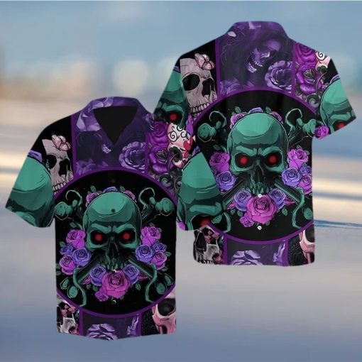 Skull Rose Hawaiian Shirt