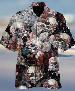 Skull Roses Hawaiian Shirt