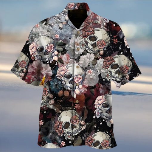 Skull Roses Hawaiian Shirt