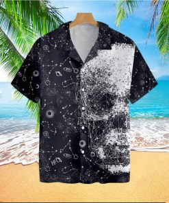 Skull Space Galaxy Constellation Tropical Hawaiian Shirt For Men And Women