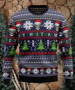 Skull Ugly Christmas Sweater Thankgiving Gift Men Women