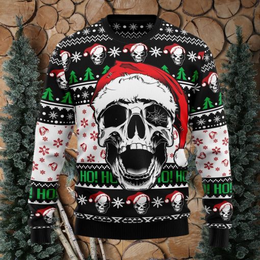 Skull Xmas Ugly Christmas Sweater Thankgiving Gift Men Women