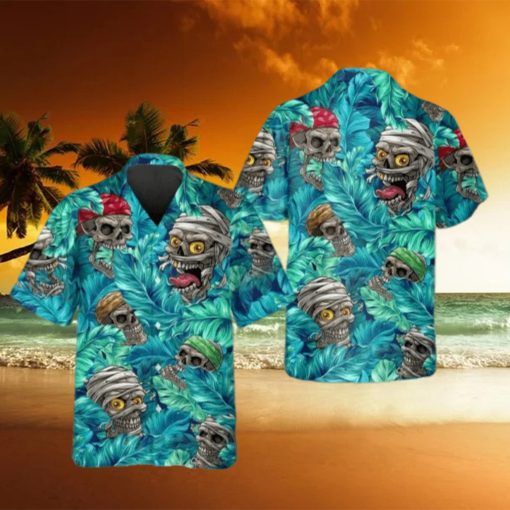 Skull Zombie Pirate Aloha Hawaiian Shirt