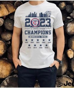 Skyline city 2023 AL Central Division Champions Minnesota Twins shirt