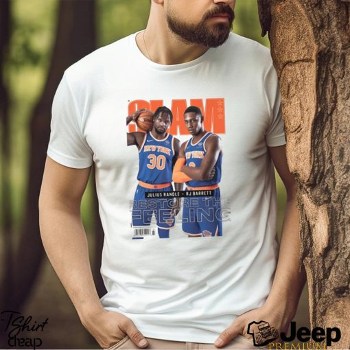 Slam Julius Randle + Rj Barrett Restore The Feeling Shirt