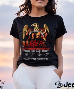 Slayer 43th Anniverasry 1981 – 2024 Thank You For The Memories T Shirt