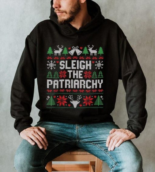 Sleigh The Patriarchy Christmas Feminist Xmas T Shirt