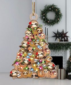 Sloth Christmas Tree Ornament