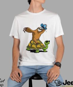 Sloth Cowboy Riding Turtle T Shirt Classic Hoodie