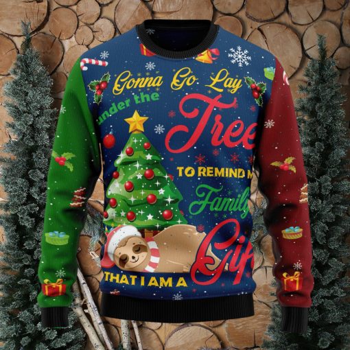 Sloth Gift Ugly Christmas Sweater Thankgiving Gift Men Women